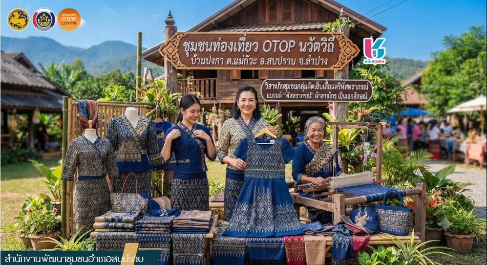 พช.สบปราบ : ประชาสัมพันธ์ชุมชนท่องเที่ยว OTOP นวัตวิถี "หมู่บ้านปงกา"